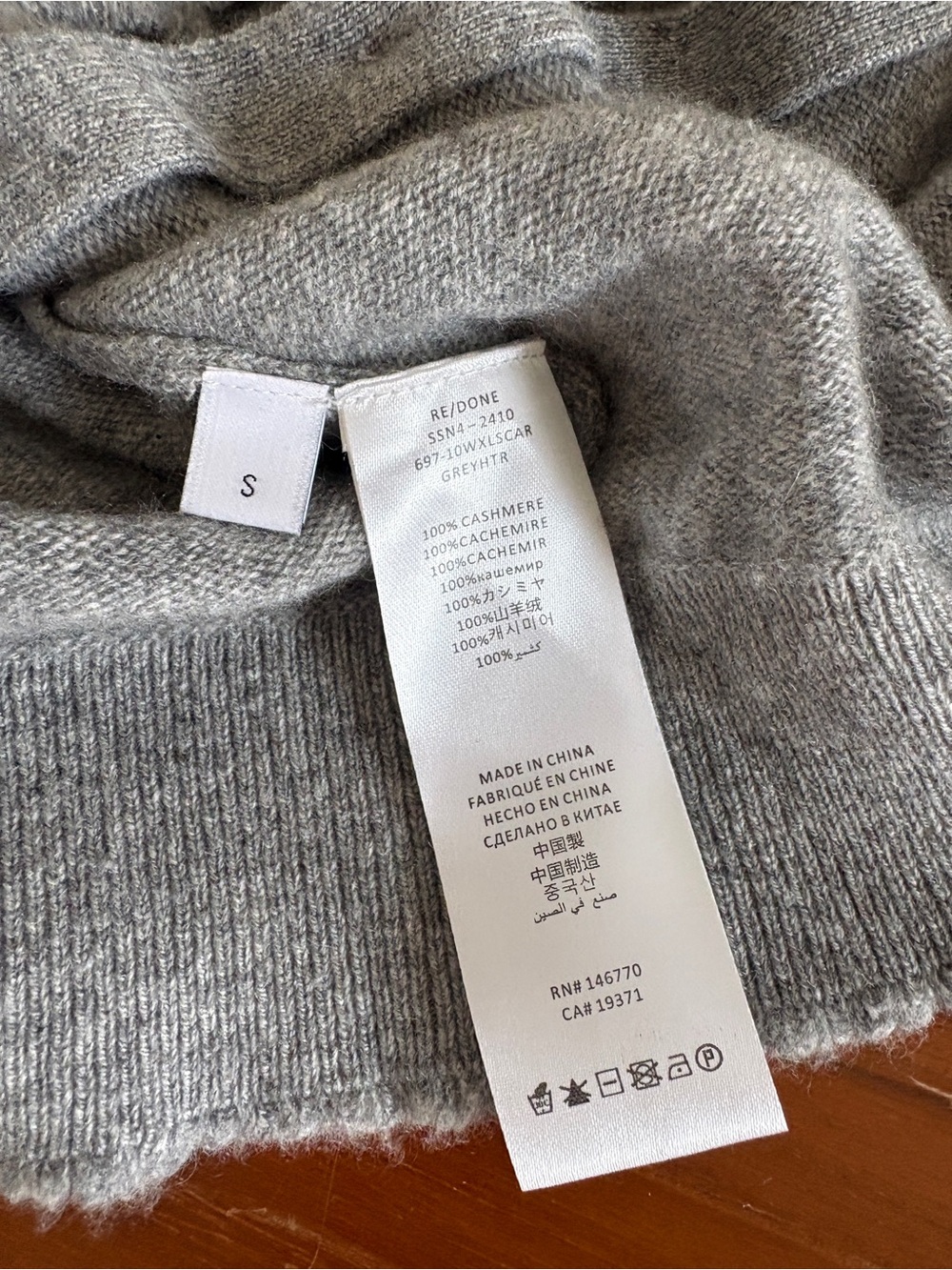 Re/done cashmere cardigan small - Picture 4 of 4